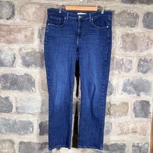 Levi's Classic Straight Leg Jeans Women's 14M W32 L30 Blue Denim‎ Stretch Casual